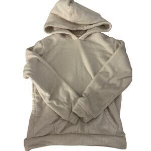 32 Degrees Heat white cozy fleece hoodie 7/8